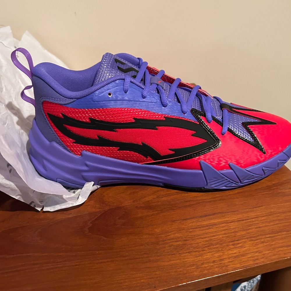 Puma Vibrant Red and Purple Athletic Shoes
